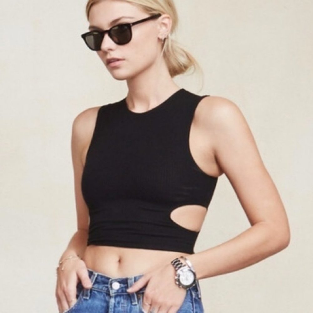 REFORMATION NOEMIE CROP TOP